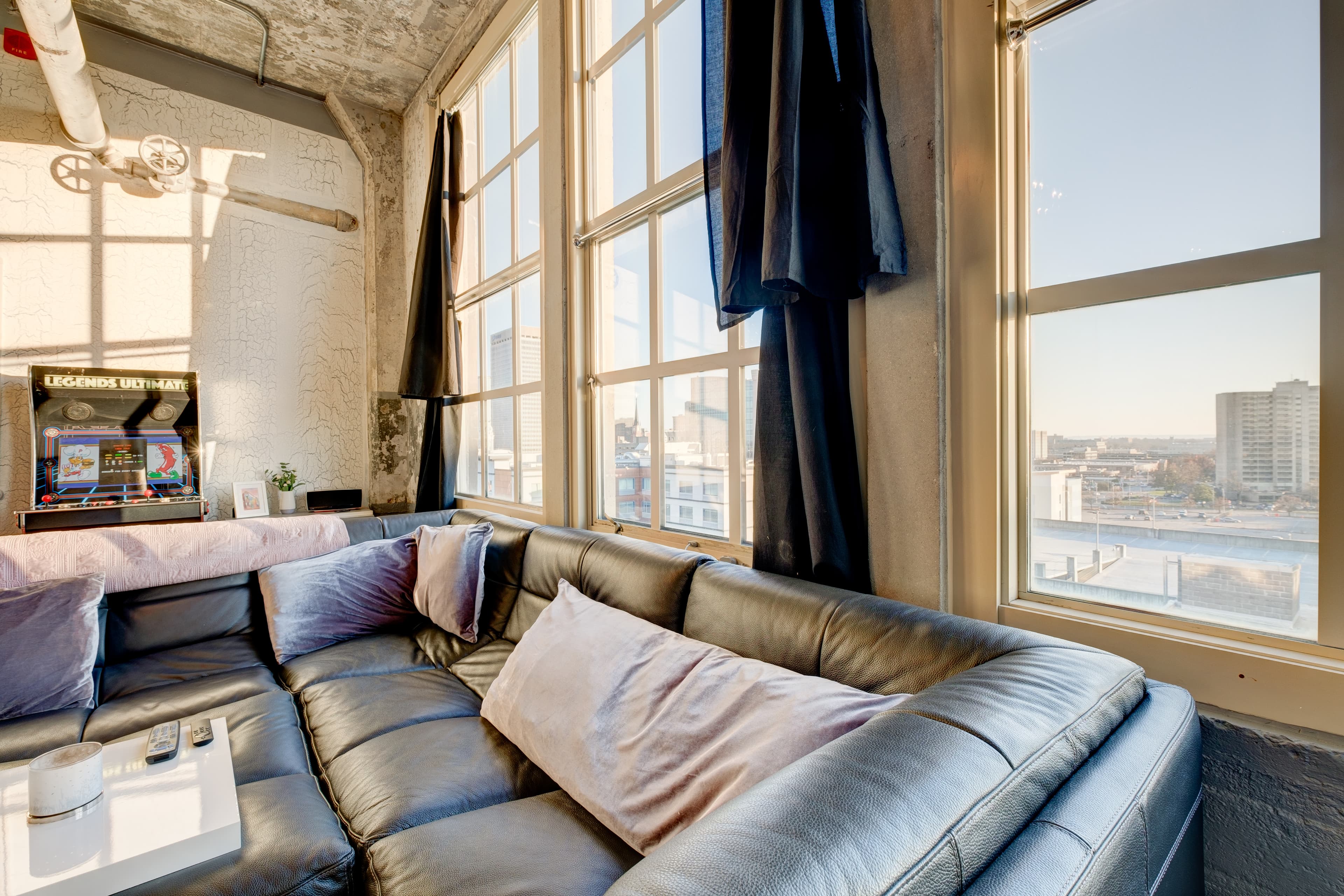 Glassworks loft bedroom area